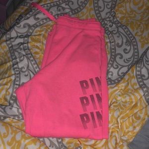 Pink sweatpants 🥰